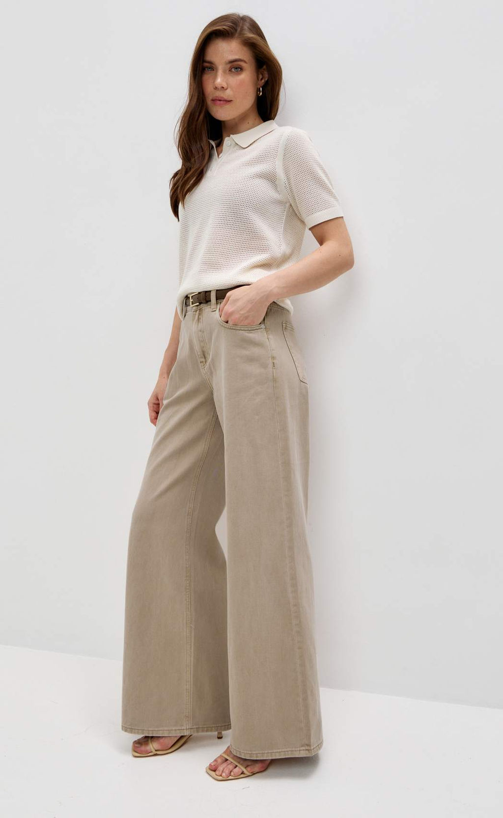 Джинсы Primm P612-0164 светло-бежевый хлопок  фото 3