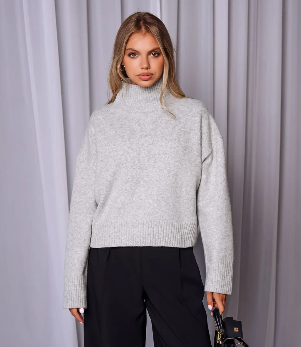 Свитер #ОКТ125001, светло-серый