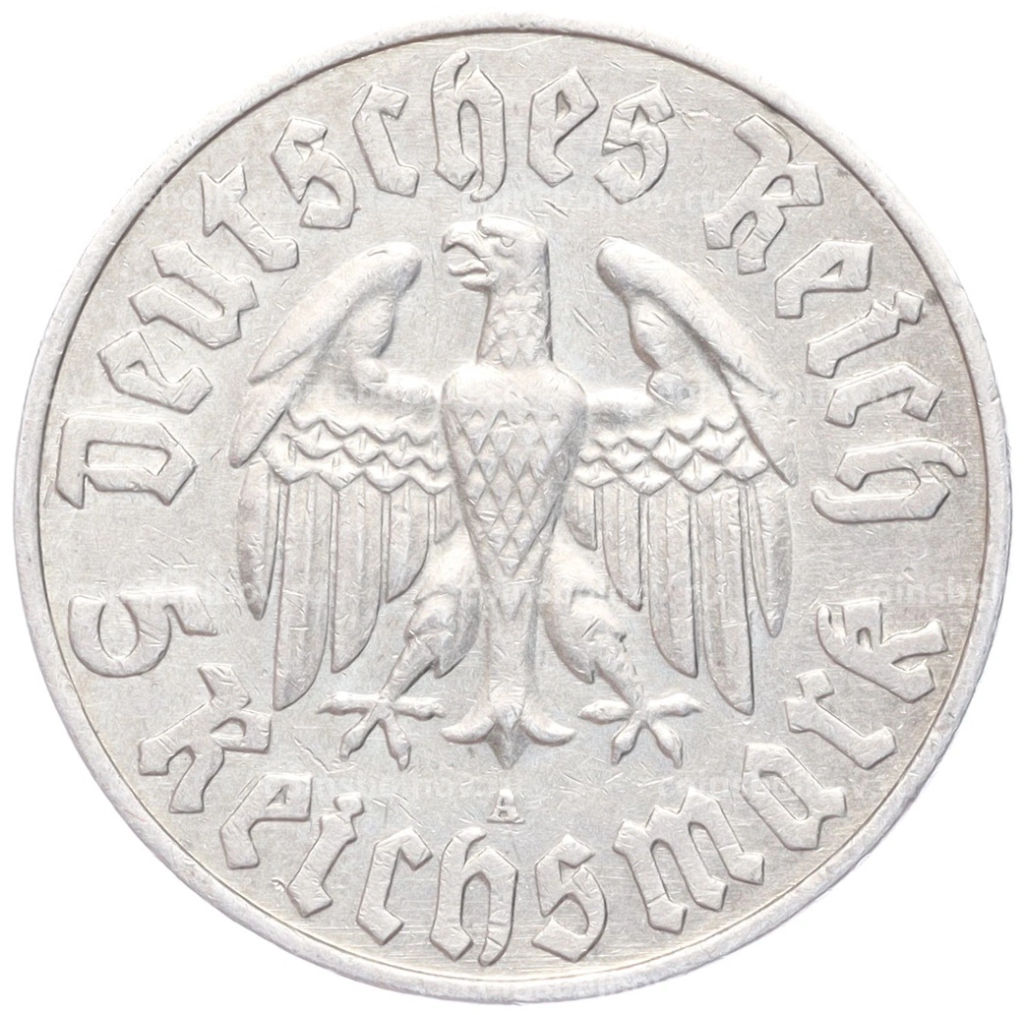 Монета 5 рейхсмарок 1933 года А Германия 450 лет со дня рождения Мартина Лютера