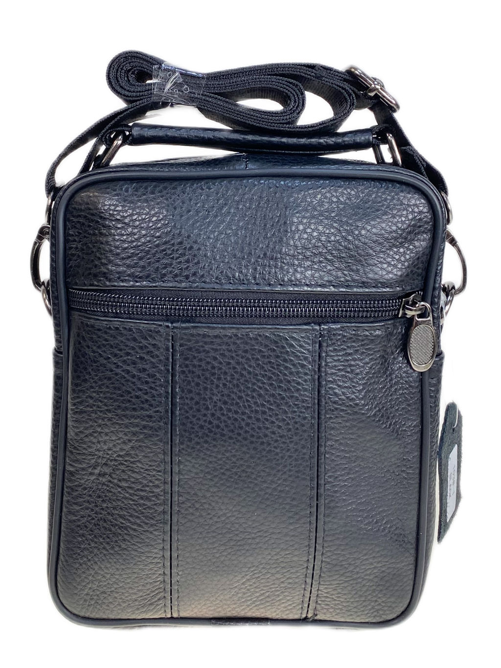 Сумка мужская из натуральной кожи, цвет черный