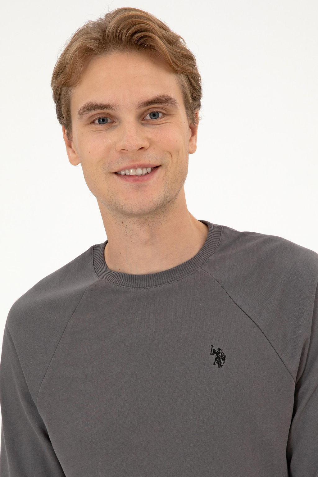 Erkek Gri Basic Sweatshirt Sepette S_rpriz _ndirim - U.s. polo assn фото 2