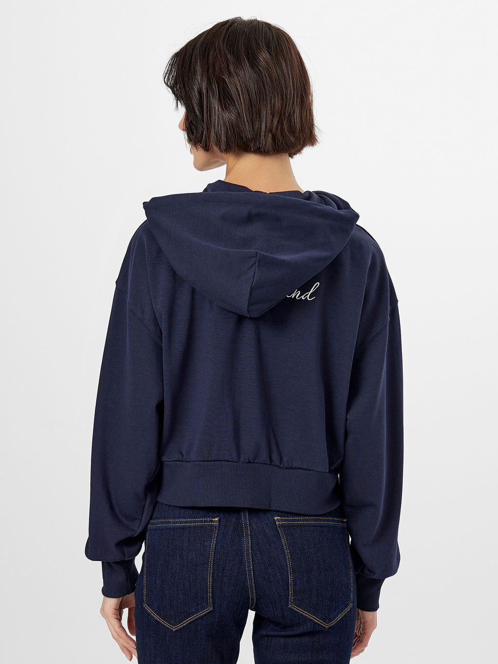 Толстовка женская синяя с надписью Got wind - Mark formelle фото 3