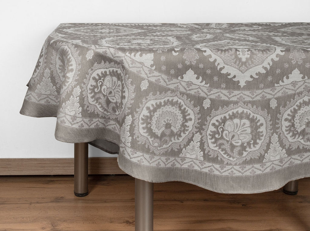 10с-45ЯК Скатерть D-178 Гасконь цв. бежевый (многоцветный) - Текс-дизайн фото 4