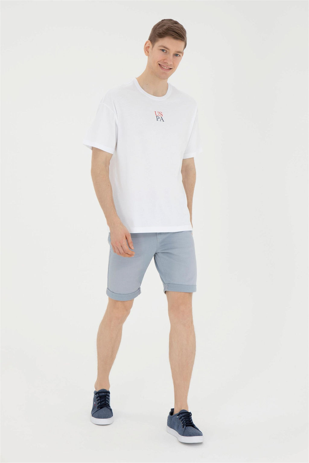 Мужская белая футболка - U.s. polo assn фото 4