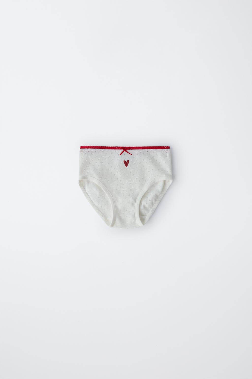AGES 2-6/ THREE-PACK OF HEART PRINT BRIEFS - Zara фото 3