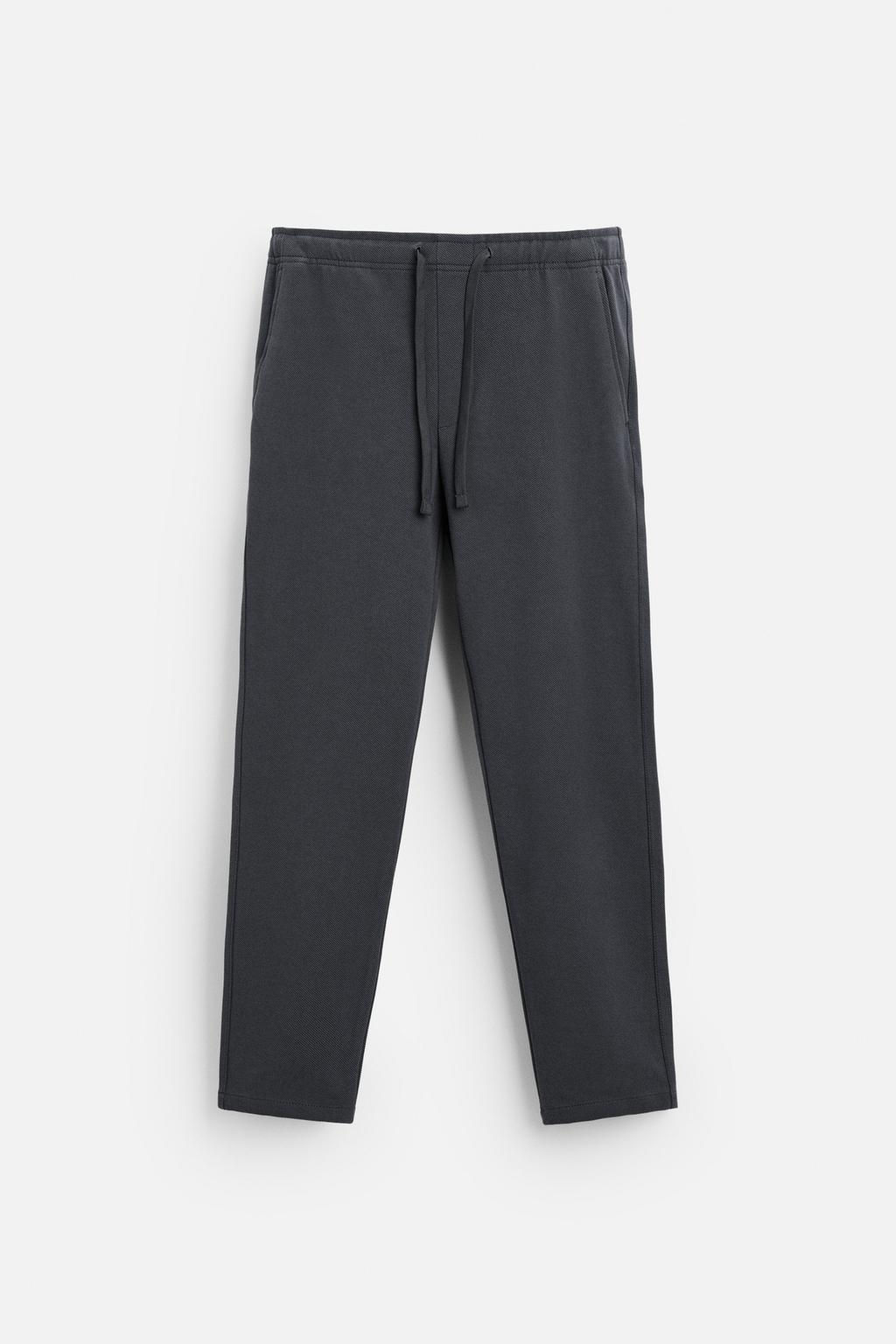 COMFORT FIT JOGGER WAIST TROUSERS - Zara фото 41