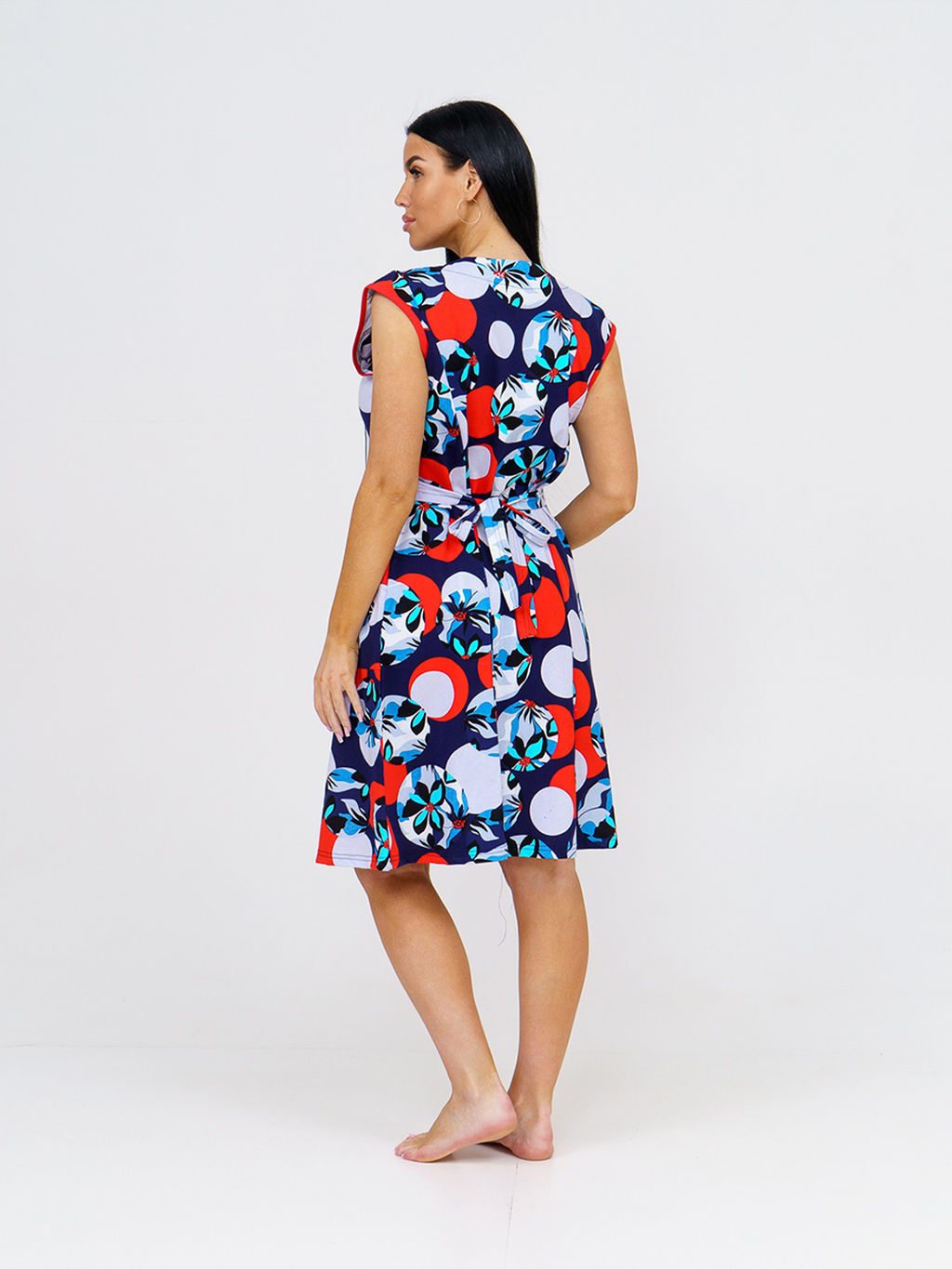 Халат женский, цвет синий