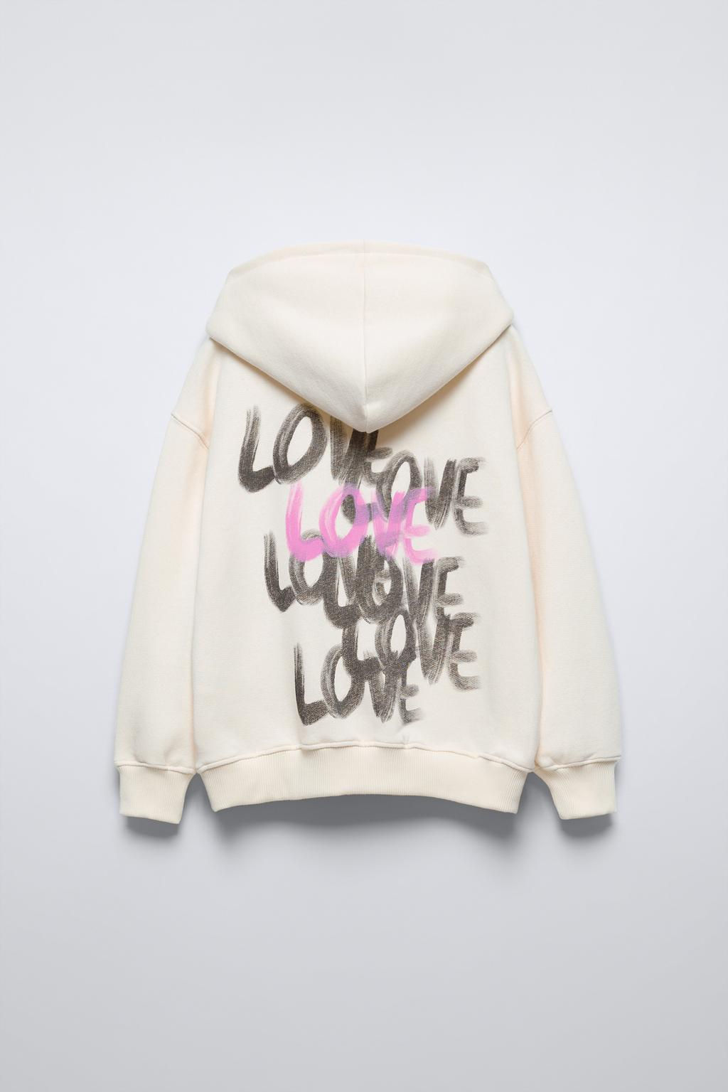 LOVE SLOGAN SWEATSHIRT - Zara фото 3
