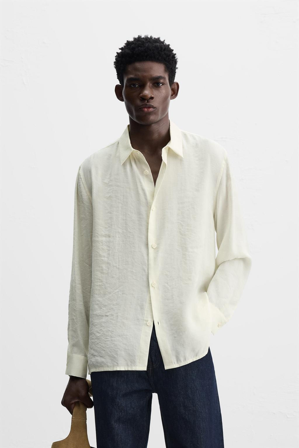 SHIRT WITH SIDE BUTTONS - Zara фото 13