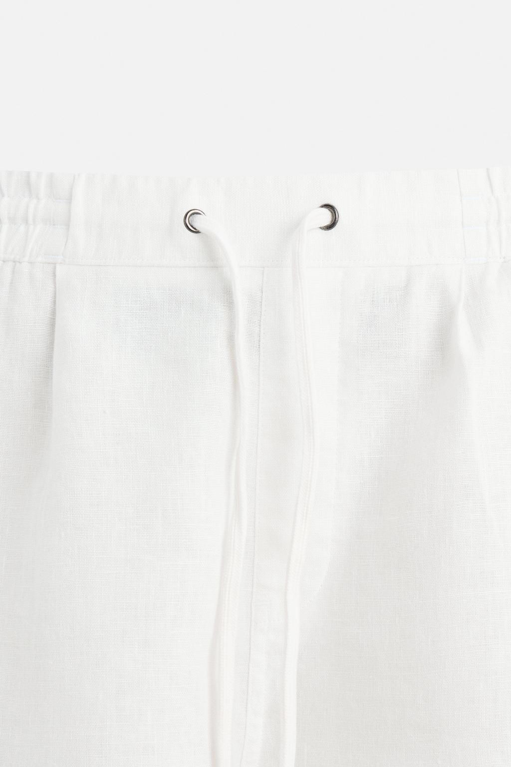 100% LINEN BERMUDA SHORTS - Zara фото 8