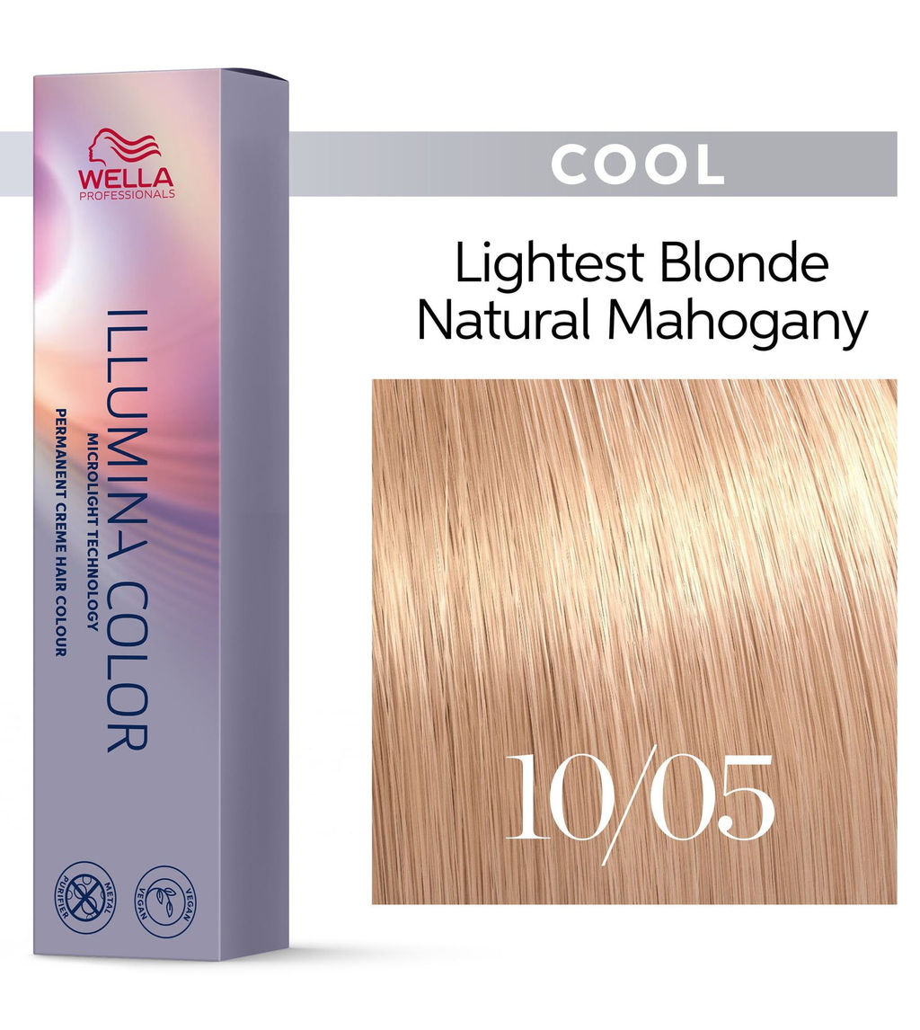 Illumina Color 10/05 Яркий блонд натуральный махагоновый, Wella Professionals