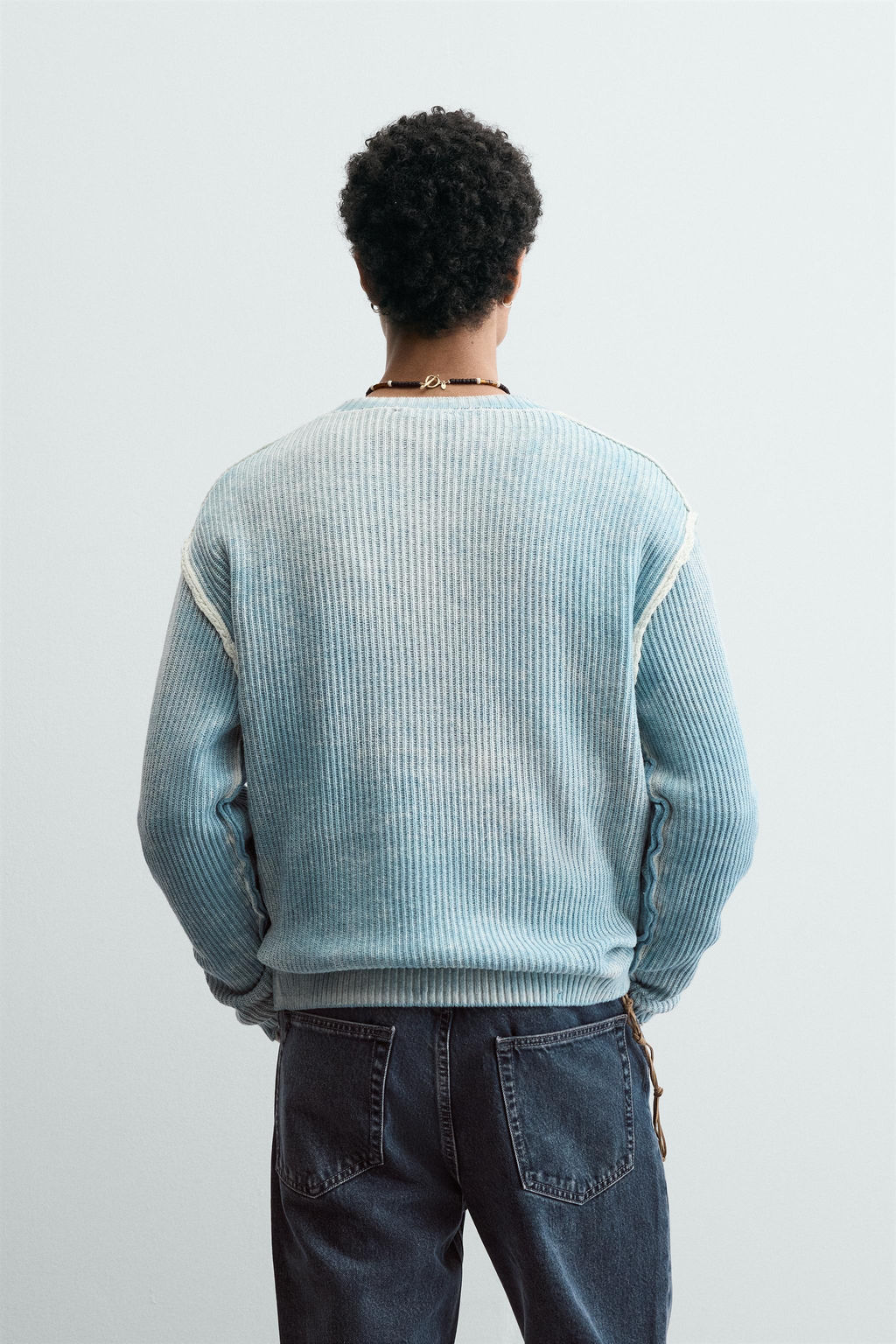 JERSEY REVERSIBLE RELAXED FIT / Azul claro - Zara фото 3