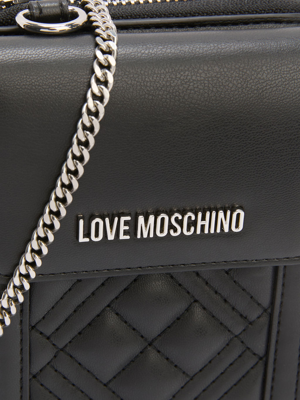 Женская сумка для смартфона LOVE MOSCHINO SLG QUILTED Артикул 4376401, черный  фото 2