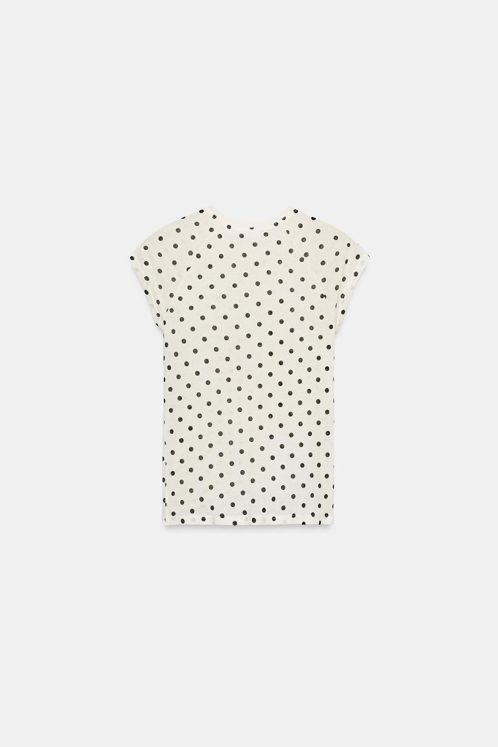CAMISETA SUPIMA® MANGA CORTA LUNARES / Blanco - Zara фото 5