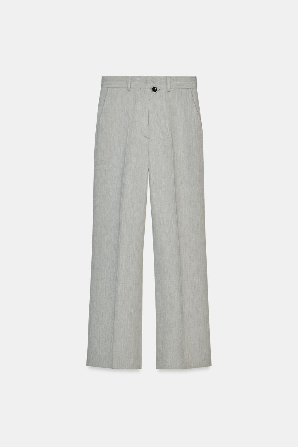 ZW COLLECTION FLARE TEXTURED TROUSERS - Zara фото 7
