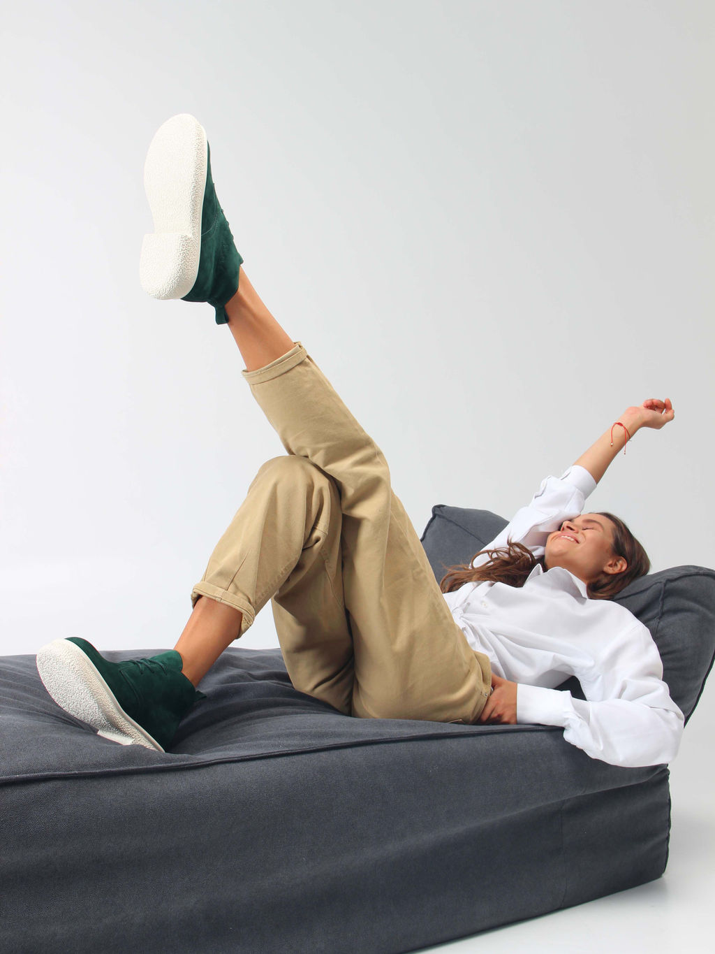 Ботинки EDART 308.агата w. зеленый замша/байка - Ed'art фото 12