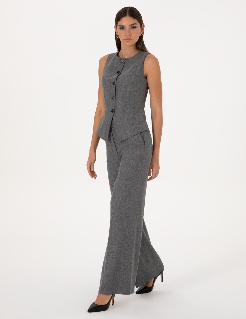 Gri Melanj Palazzo Pantolon - Pierre cardin фото 3