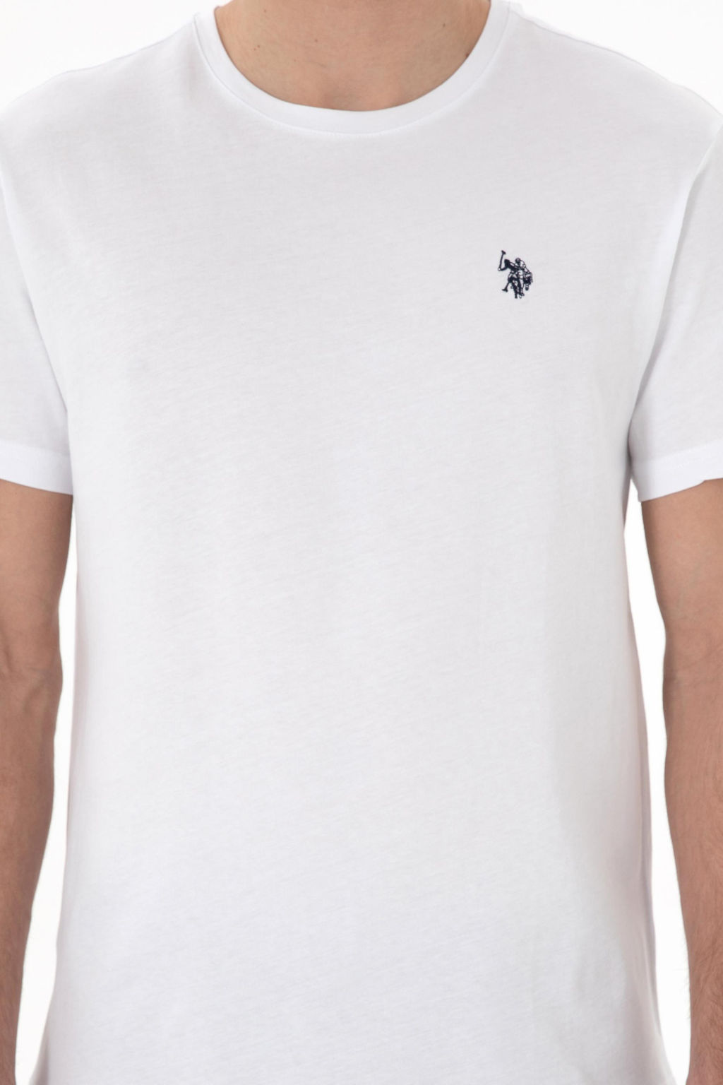Erkek Regular Fit Bisiklet Yaka Beyaz Basic Ti__rt Sepette S_rpriz _ndirim - U.s. polo assn фото 6