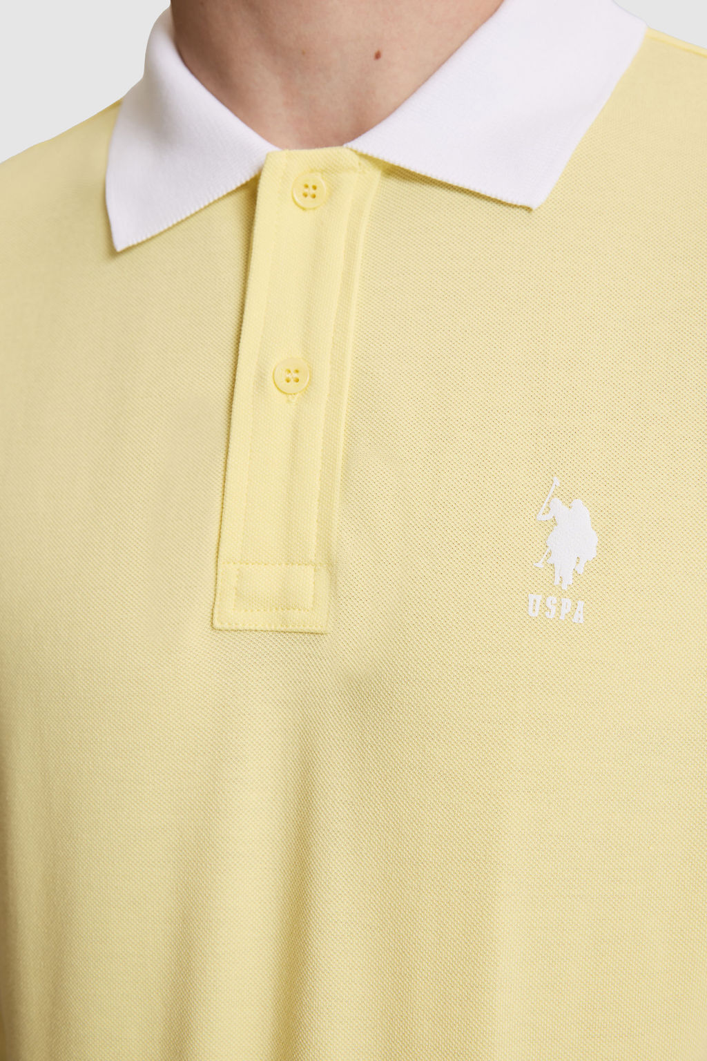 Erkek AГДk SarД Regular Fit Polo Yaka TiЕГrt - U.s. polo assn фото 6