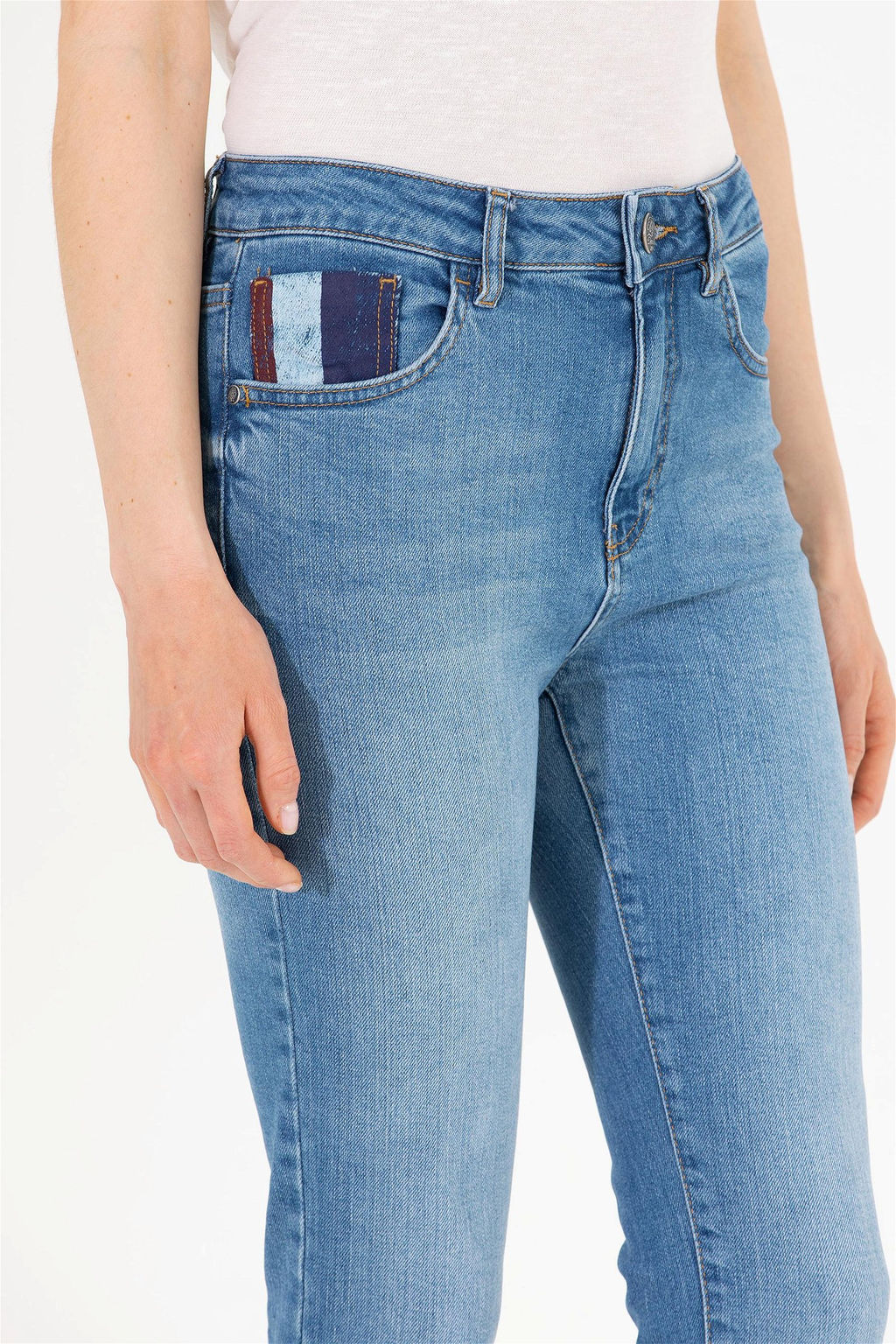 Женские синие джинсовые брюки - U.s. polo assn фото 13