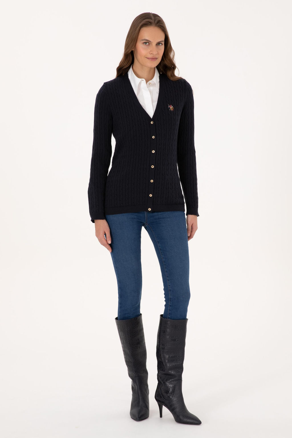 Kad_n Lacivert Basic Triko H_rka - U.s. polo assn фото 4