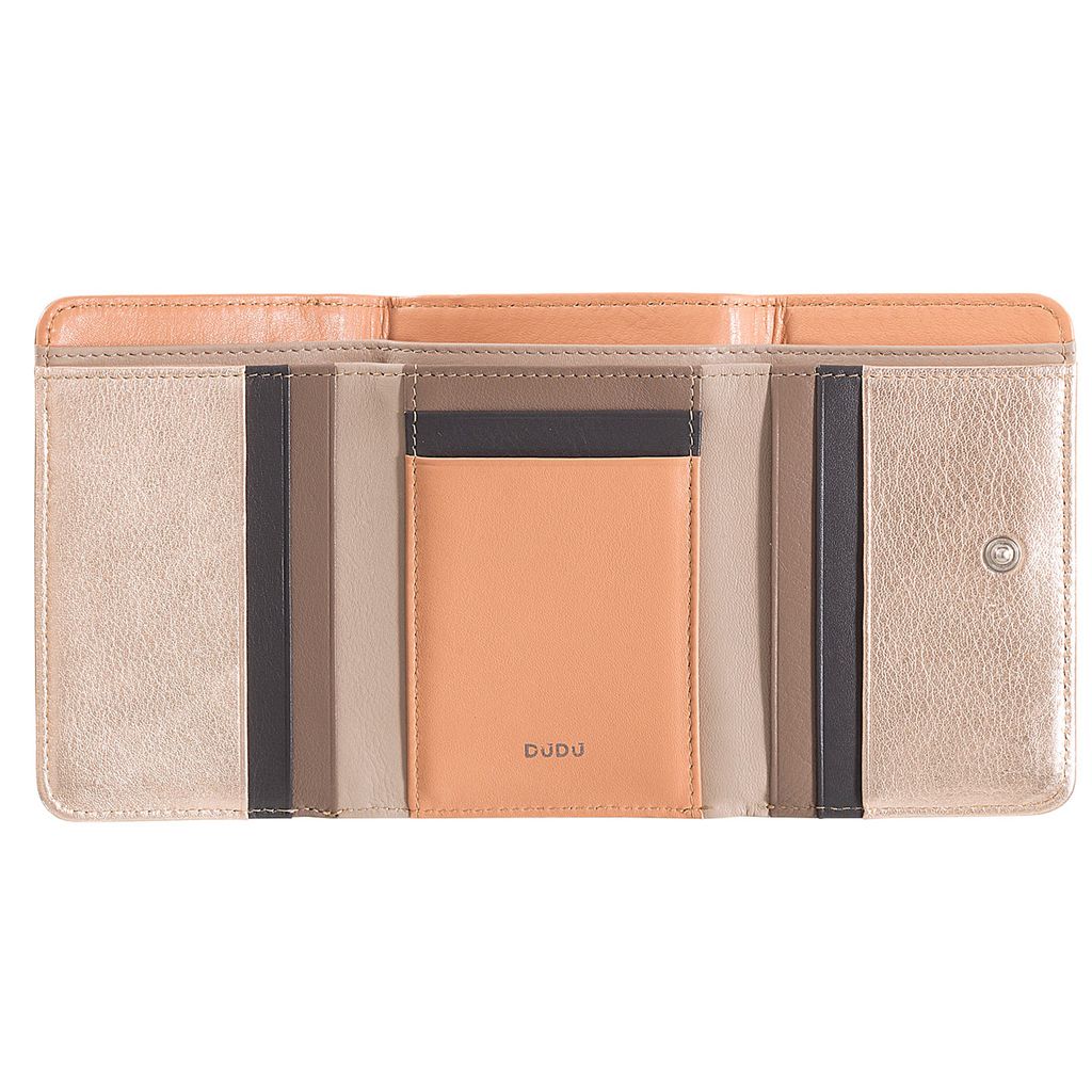 Итальянский кожаный кошелек DuDu серии Pemba | золотистый - Dudubags фото 3