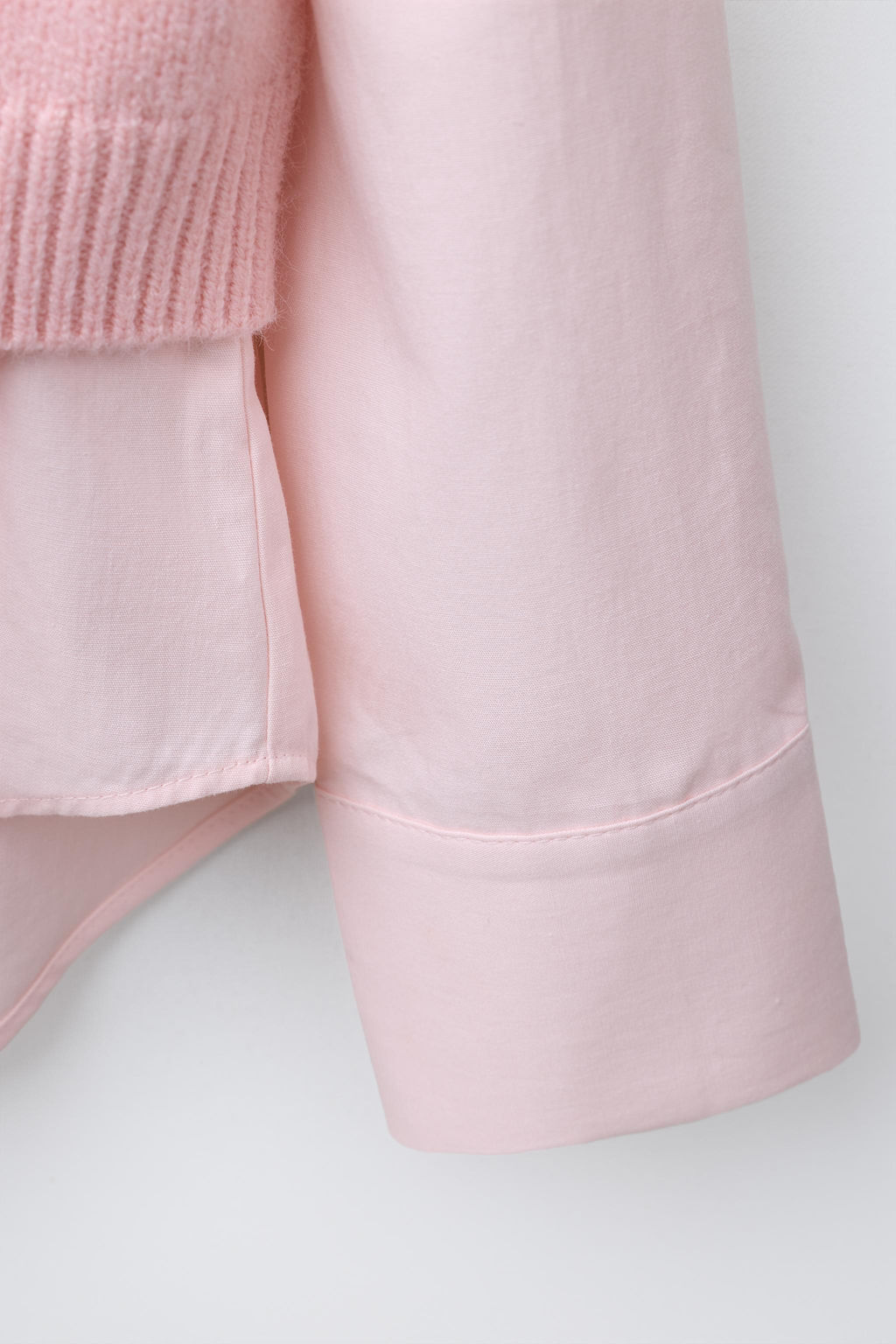 POPLIN SHIRT WITH RHINESTONE WAISTCOAT - Zara фото 4