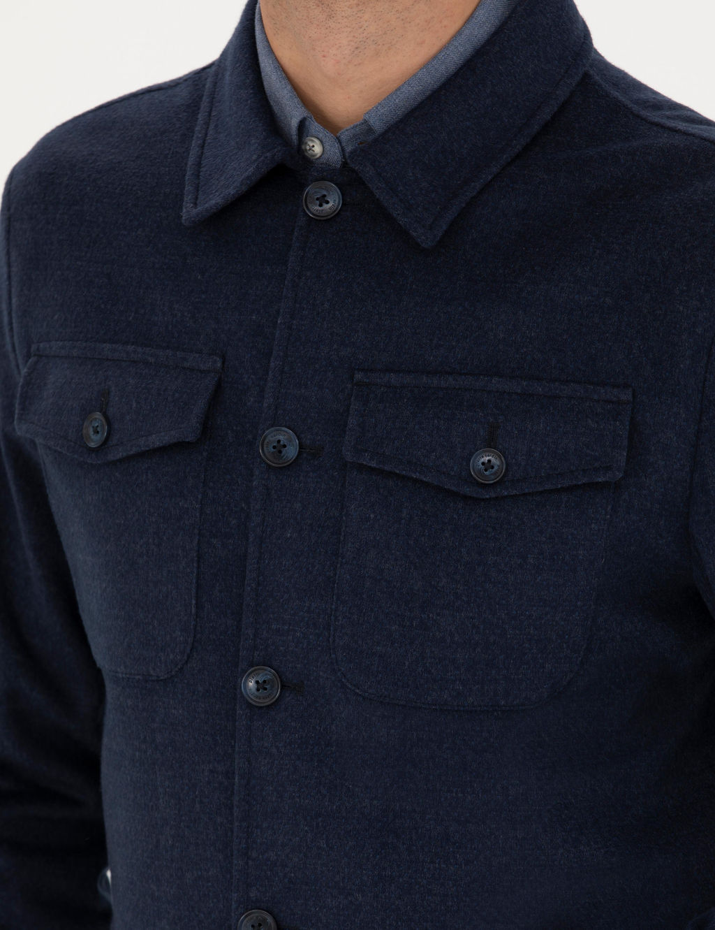 Lacivert Regular Fit G_mlek Ceket