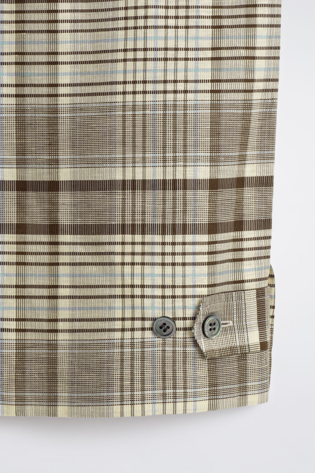 CAMISA DE MANGA CORTA DE CUADROS EN MEZCLA DE LINO - H&m фото 6