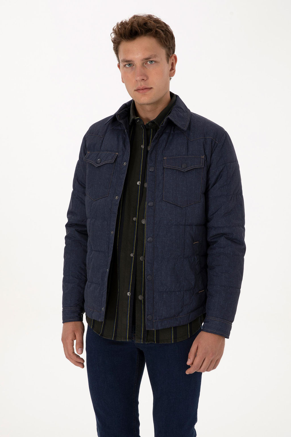 Erkek Lacivert Mont - U.s. polo assn фото 3