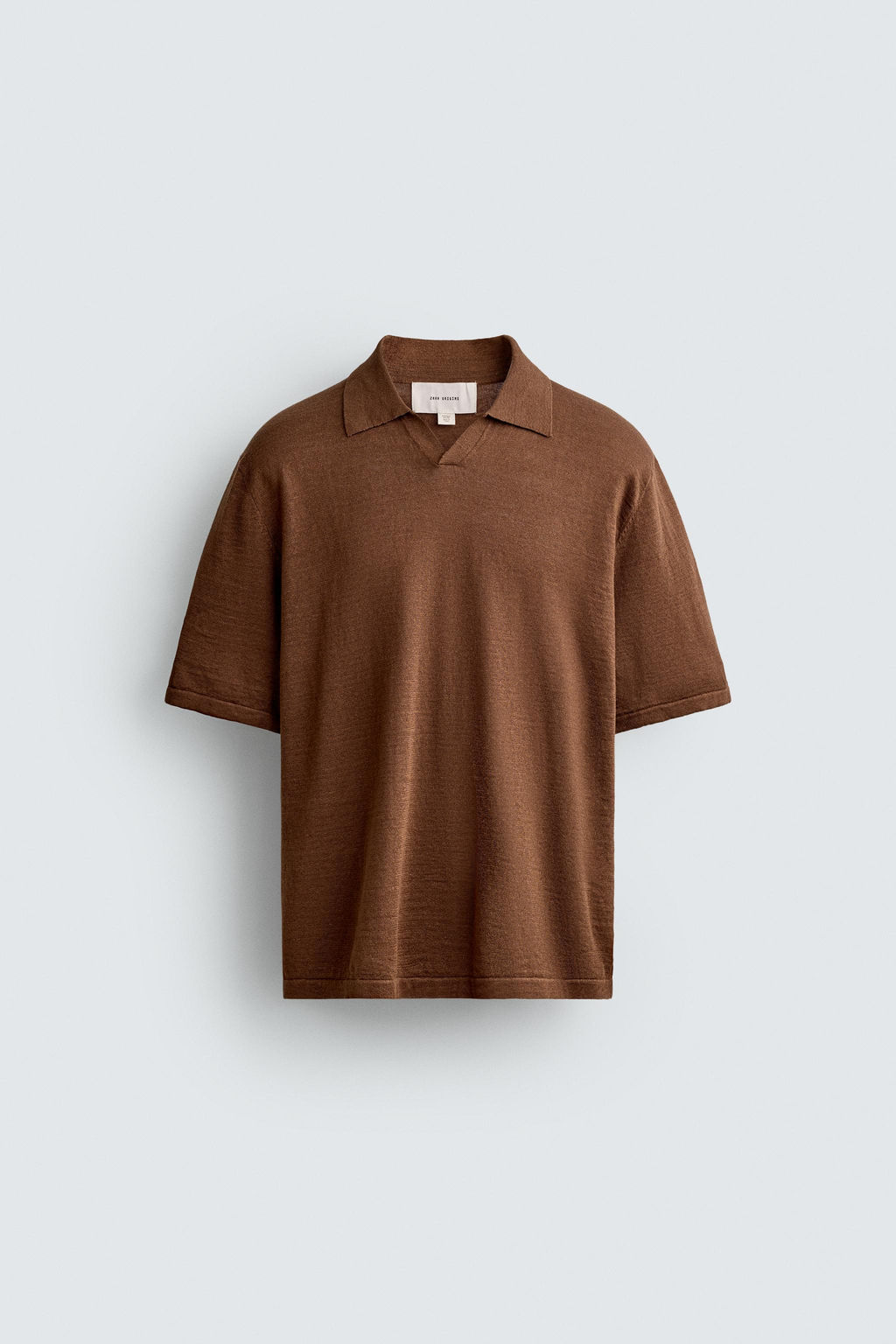 POLO PUNTO C??AMO - ALGOD?N / Marr?n vigor?