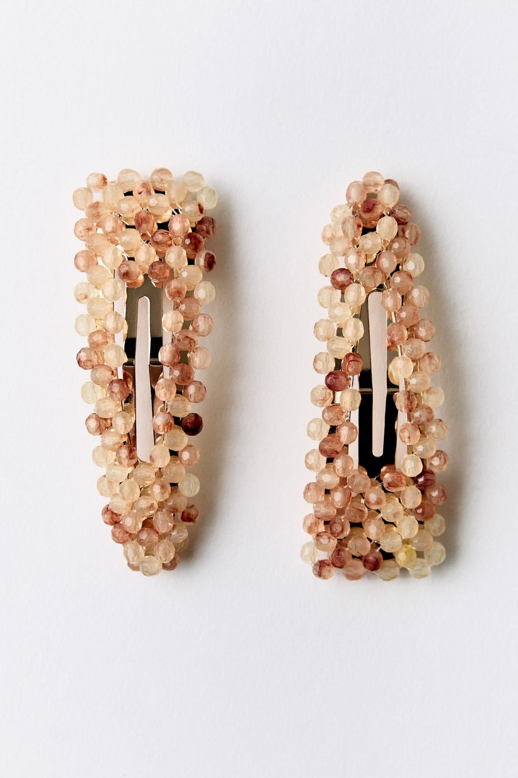 2-PACK OF BEADED HAIR CLIPS - Zara фото 5