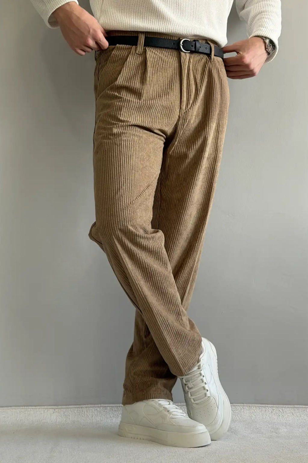 Kahverengi Erkek Baggy Fit Kadife Pantolon TMNAW26PL00022 - Trendyolmilla фото 31