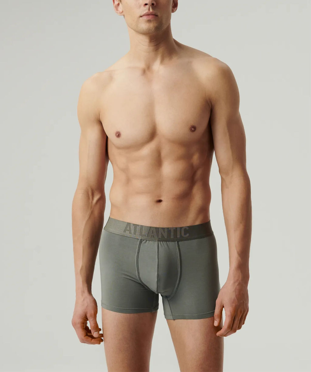 ATLANTIC MH-1201 Трусы шорты Micromodal хаки  фото 2