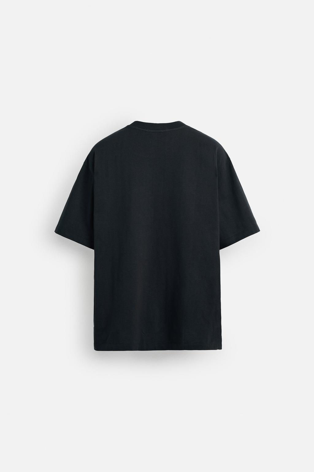 CONTRAST STRIPE T-SHIRT - Zara фото 7