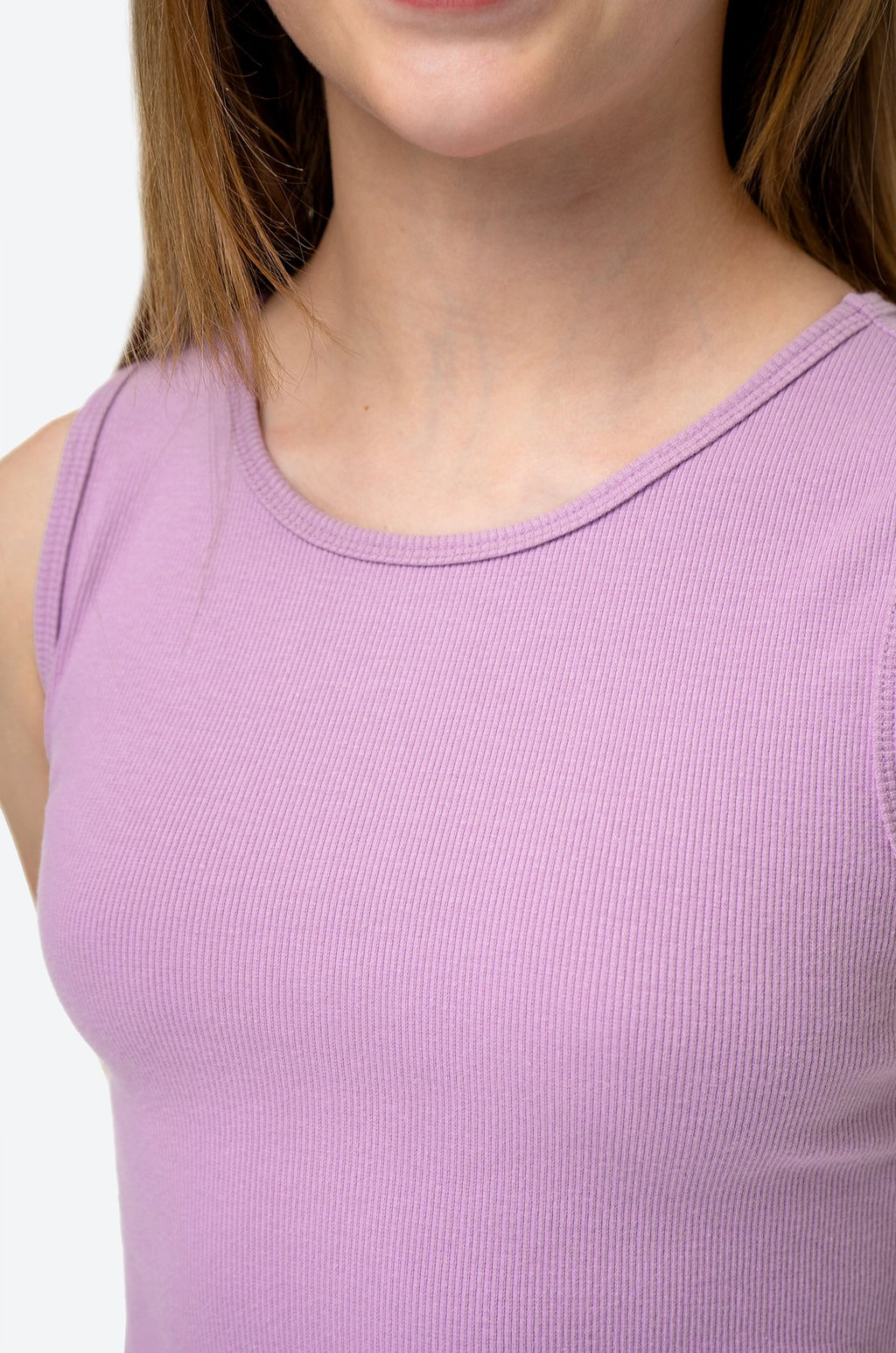 Летнее платье-майка для девочки в рубчик Happyfox