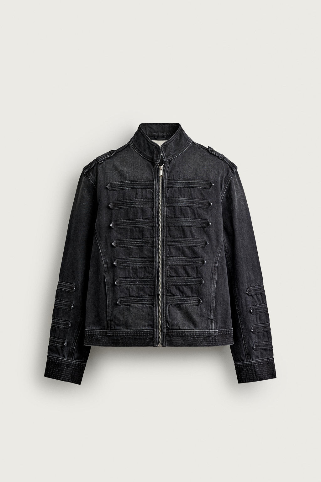 CHAQUETA CROPPED FIT TRABILLAS / Carb?n - Zara фото 9