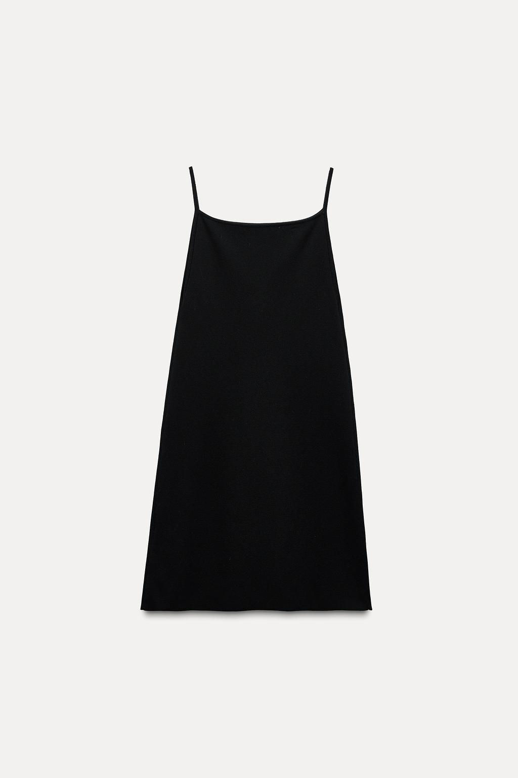 STRAPPY KNIT MINI DRESS - Zara фото 7