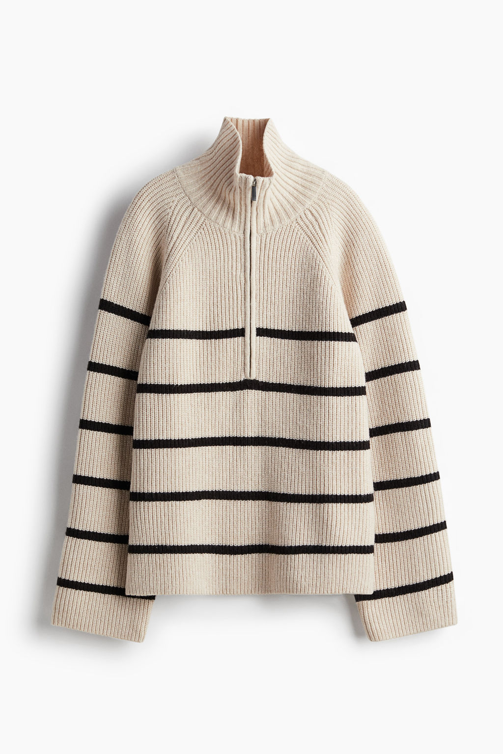 Jersey en punto de canale con media cremallera - H&m фото 8