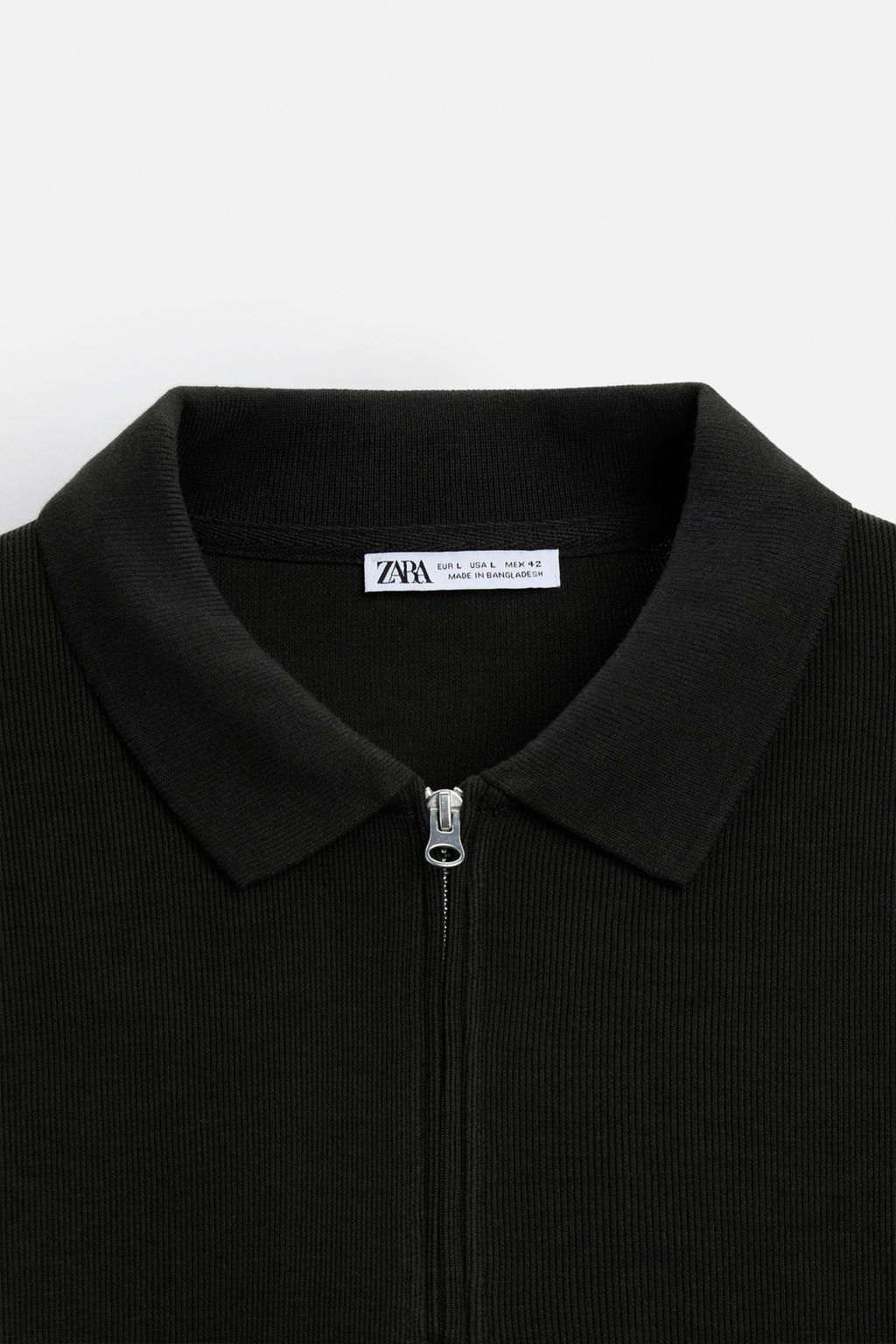 ZIP COLLAR POLO SHIRT - Zara фото 9