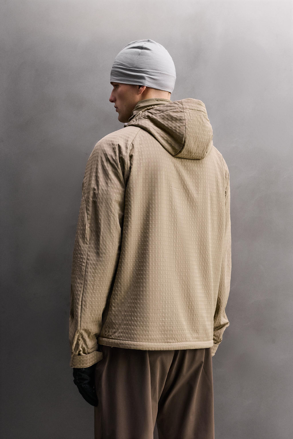 SUDADERA T?CNICA COMBINADO POLAR / Tostado - Zara фото 3