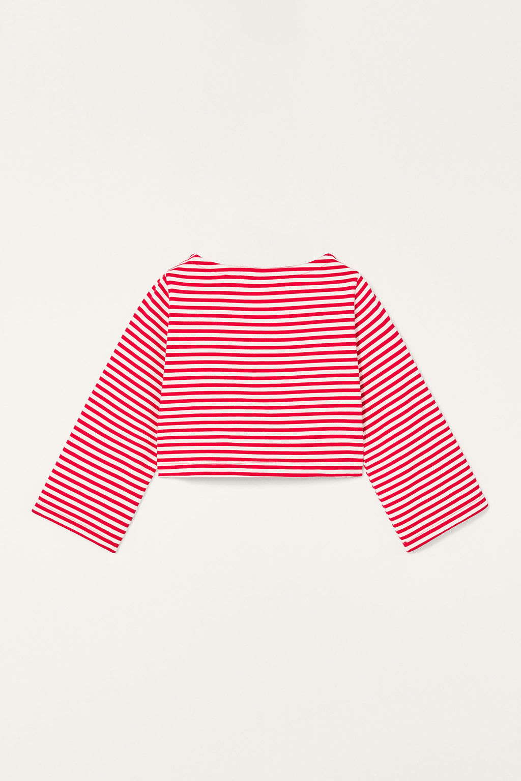 LIMITED EDITION STRIPED CROPPED T-SHIRT WITH POCKET - Zara фото 7
