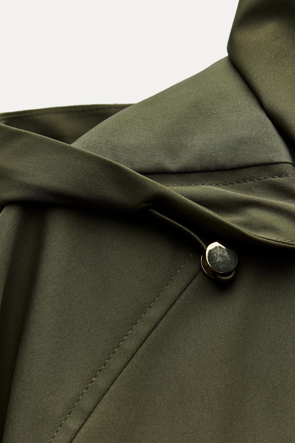 LONG TECHNICAL FABRIC JACKET - Zara фото 8
