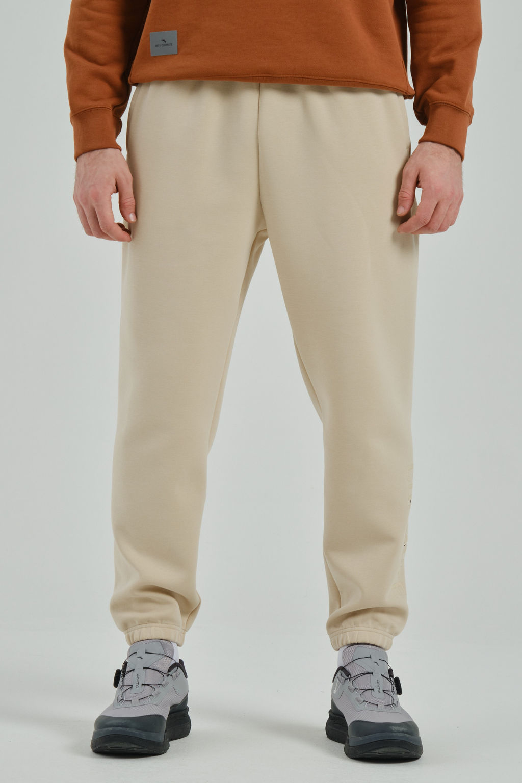 Брюки трикотажные Бежевый