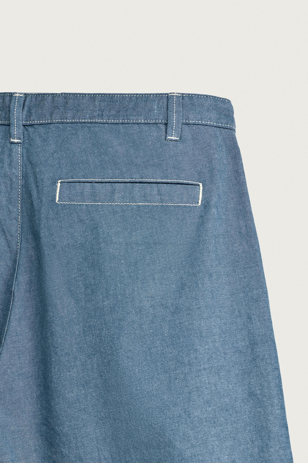 BERMUDA DENIM LIGERO PLIEGUES / Azul - Zara фото 8