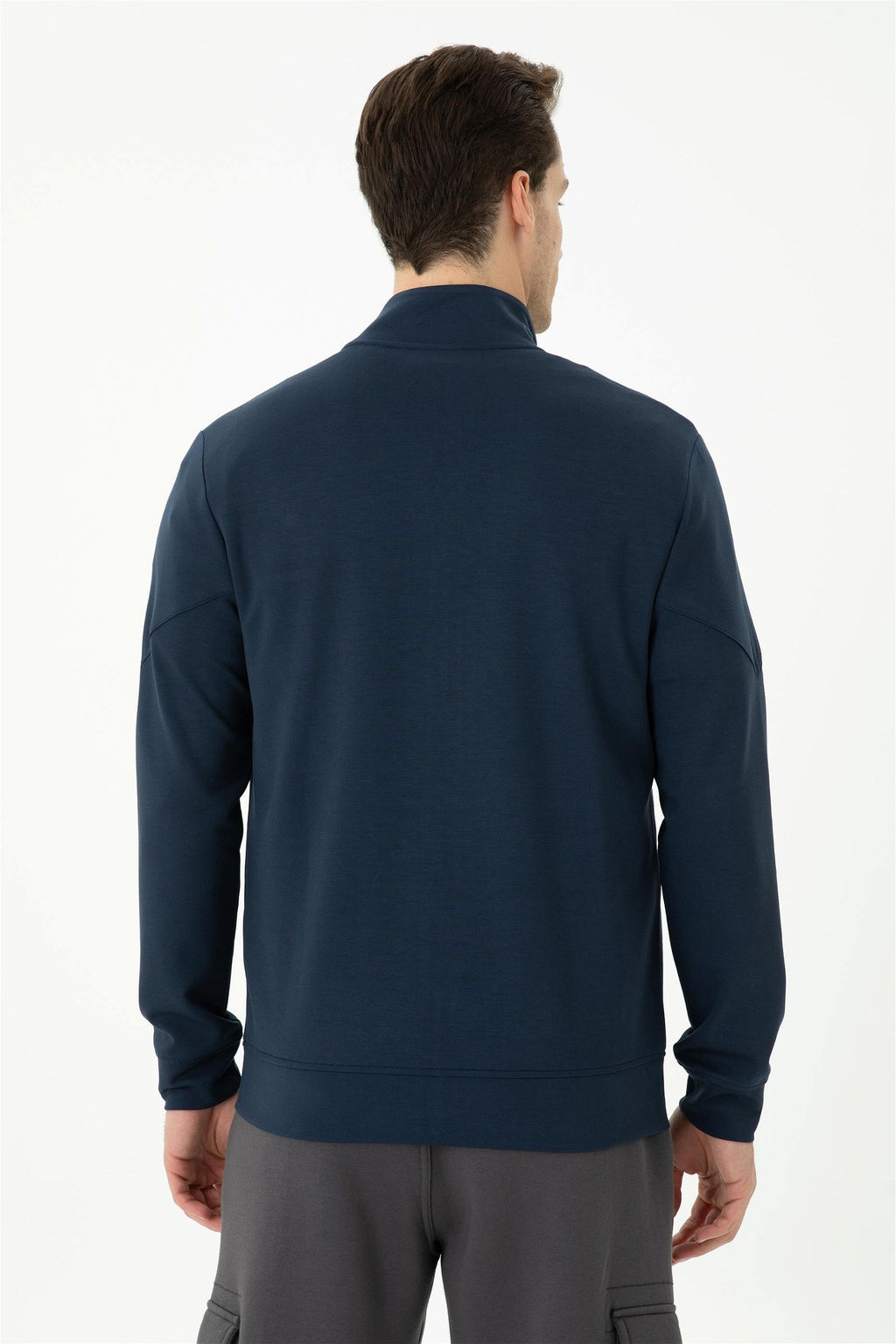 Мужской темно-синий вязаный кардиган Неожиданная скидка в корзине - U.s. polo assn фото 5