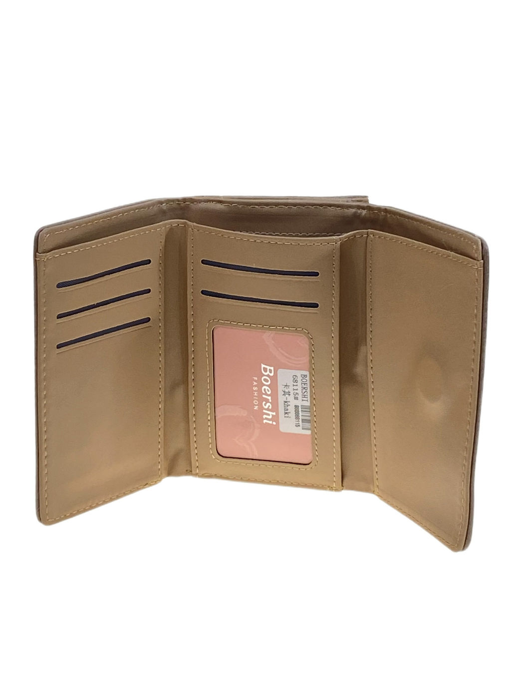 Женское портмоне из искусственной кожи, цвет хаки - Greta фото 2