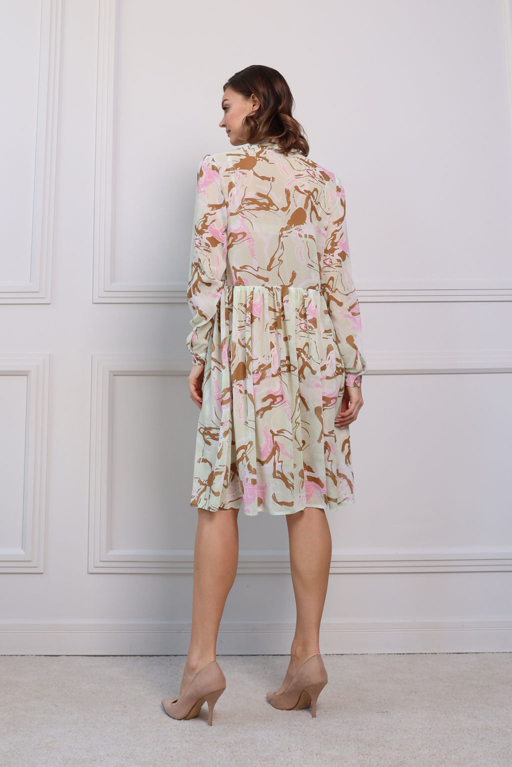 Платье с галстуком-бантом - Looklikecat фото 3