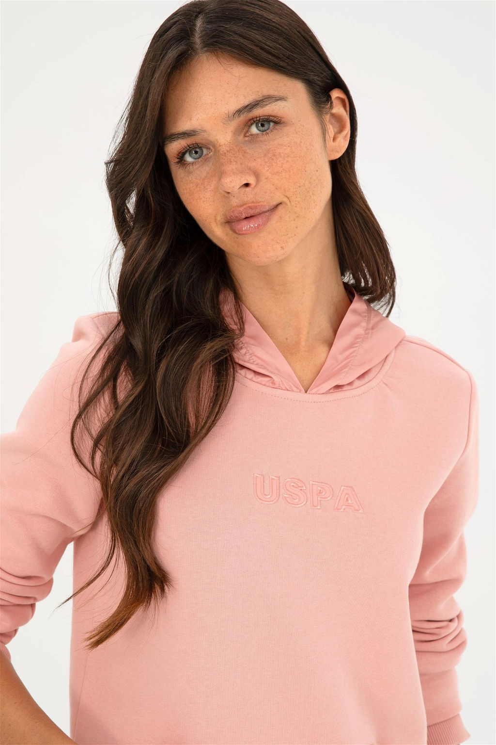 Женский пудровый свитшот - U.s. polo assn фото 2