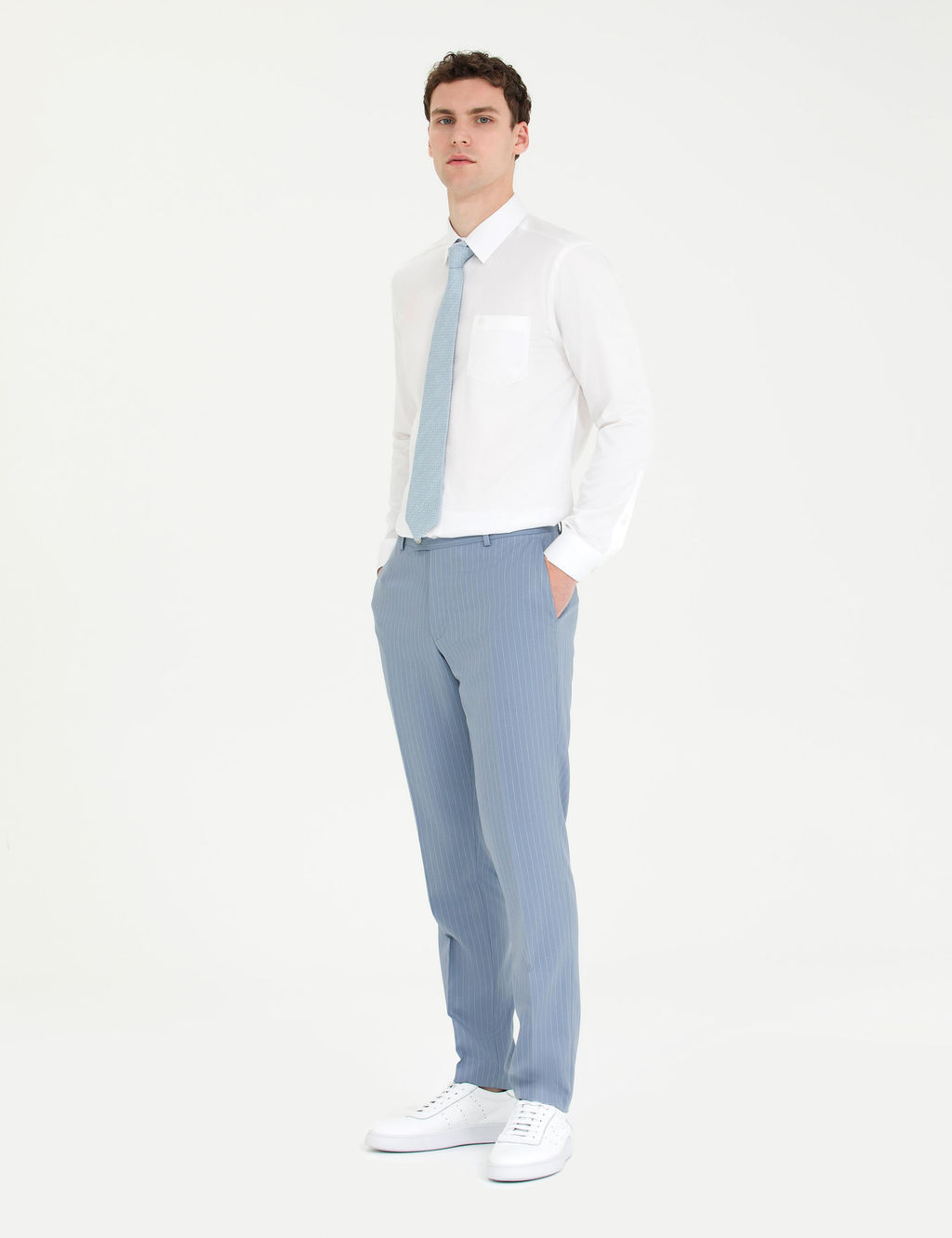 Beyaz Regular Fit Uzun Kollu Klasik G_mlek - Pierre cardin фото 11
